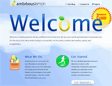 Tablet Screenshot of ambitiouslemon.com